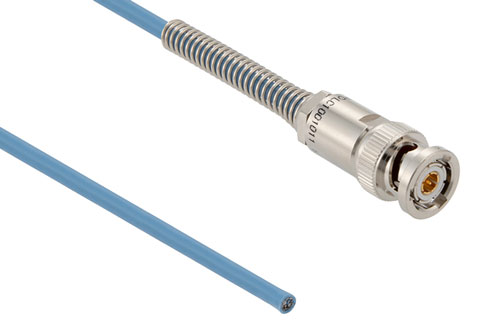 Lead Free 78 Ohm Bend Relief 3-Slot TRB Solder/Clamp Plug with Blunt Cut for PE-30-02003 Twinax (.150 O.D.) Cable