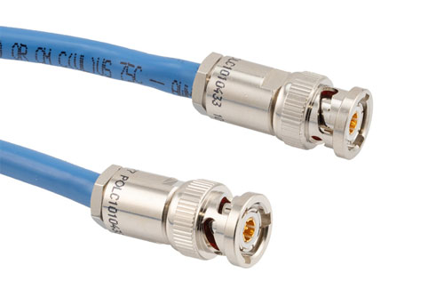 Lead Free 78 Ohm 3-Slot TRB Solder/Clamp Plug to Plug for PE-30-02001 Twinax (242 O.D.) Cable