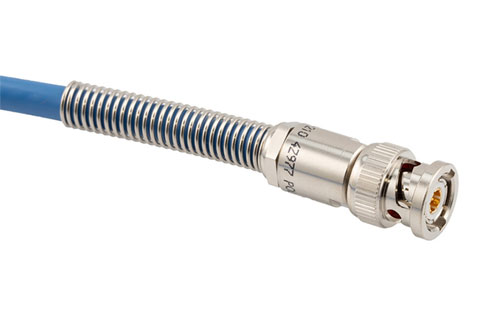 Lead Free 78 Ohm Bend Relief 3-Slot TRB Solder/Clamp Plug with Blunt Cut for PE-30-02001 Twinax (242 O.D.) Cable