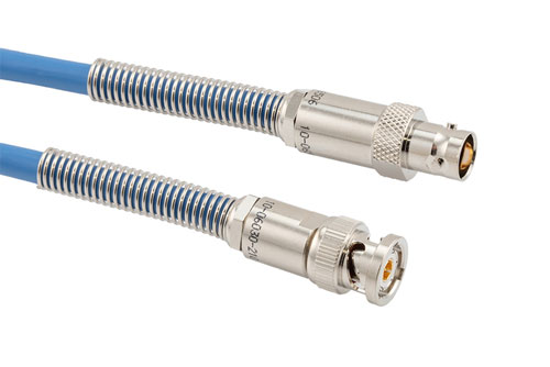 Lead Free 78 Ohm Bend Relief 3-Slot TRB Solder/Clamp Plug to Bend Relief 3-Lug TRB Solder/Clamp Jack for PE-30-02001 Twinax Cable