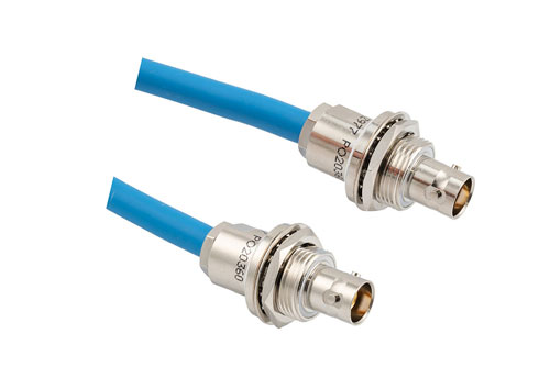 Lead Free LSZH 3-Lug TRB Bulkhead Insulated Jack to Jack for 78 Ohm TWCH-78-2 Cable