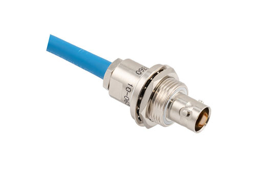 Lead Free LSZH 3-Lug TRB Bulkhead Insulated Jack with Blunt Cut for 78 Ohm TWCH-78-2 Cable