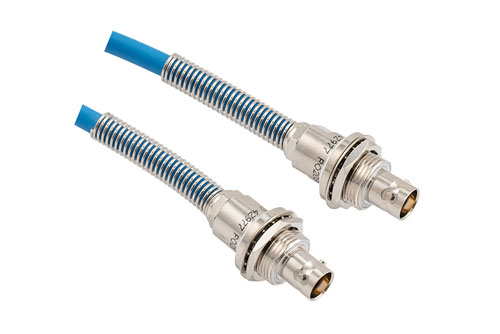 Lead Free LSZH Bend Relief 3-Lug TRB Bulkhead Insulated Jack to Jack for 78 Ohm TWCH-78-2 Cable