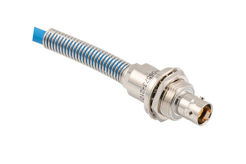Lead Free LSZH Bend Relief 3-Lug TRB Bulkhead Insulated Jack with Blunt Cut for 78 Ohm TWCH-78-2 Cable