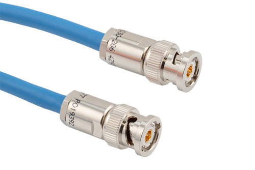 ROHS LSZH 78 Ohm TRB 2-Slot Solder/Clamp Plug to Plug for TWCH-78-2 Twinax MIL-STD-1553 Cable -30C +80C