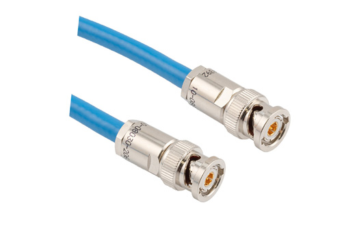 TRB 2-Slot Plug to TRB 2-Slot Plug 1553 Cable Using 124 Ohm TWC-124-2 Coax
