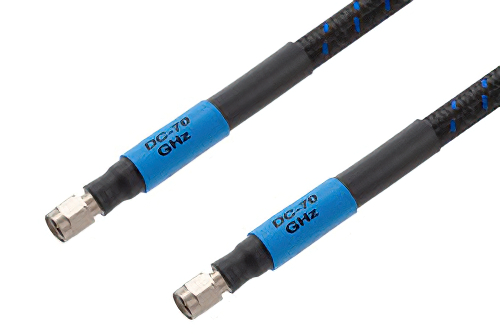 1.85mm Male to 1.85mm Male Precision Cable 48 Inch Length Using High Flex VNA Test Coax