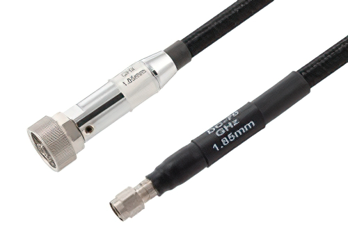 1.85mm NMD Female to 1.85mm Male Precision Cable 48 Inch Length Using High Flex VNA Test Coax