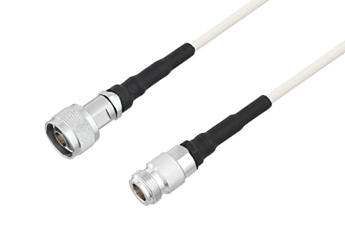 Quick Lock N Male to N Female Low Frequency Low Loss Cable Using PE-SF200LL Coax, RoHS
