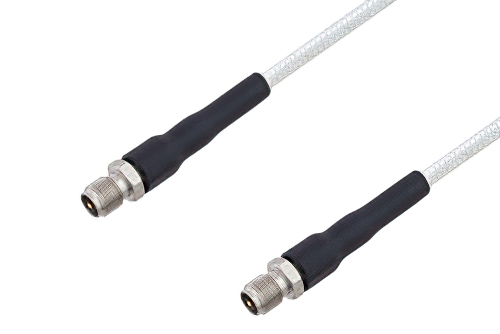 75 Ohm F Female to 75 Ohm F Female Low Frequency Cable Using 75 Ohm PE-SF200LL75 Coax, RoHS