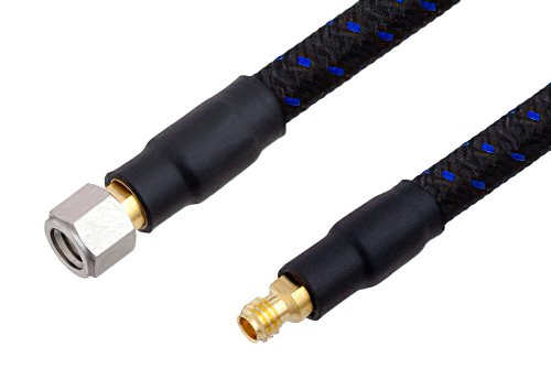 1.0mm Male to 1.0mm Female Precision Cable Using PE-TC110 Coax, RoHS
