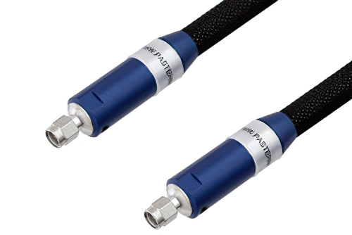 VNA Ruggedized Test Cable SMA Male to SMA Male 18 GHz 48 Inch Length, RoHS