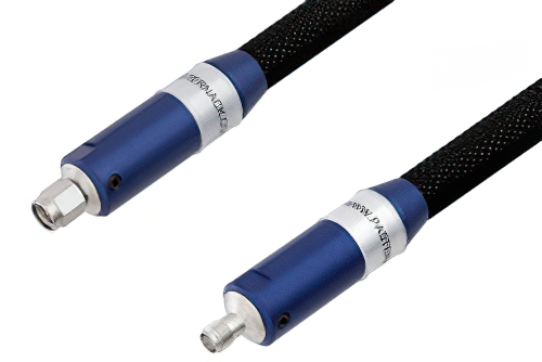 VNA Ruggedized Test Cable SMA Male to SMA Female 18GHz 24 Inch Length, RoHS
