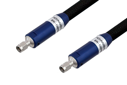 VNA Ruggedized Test Cable 3.5mm Male to 3.5mm Male 26.5 GHz 24 Inch Length, RoHS