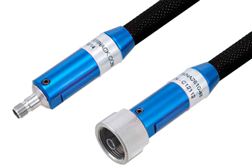 VNA Ruggedized Test Cable 3.5mm Female to 3.5mm NMD Female 27GHz 48 Inch Length, RoHS