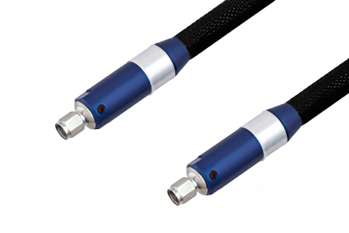 2.4mm Male to 2.4mm Male Cable 24 Inch Length Using Ruggedized VNA Test Coax 40GHz, RoHS
