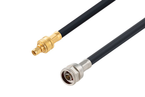 Reverse Polarity SMA Plug to N Male Low Loss Cable Using LMR-400 Coax