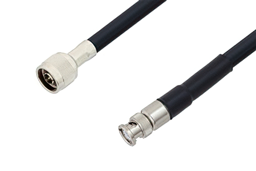 N Male to BNC Male Cable Using LMR-400 Coax