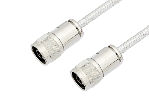 N Male to N Male Cable 60 Inch Length Using PE-SR401FL Coax