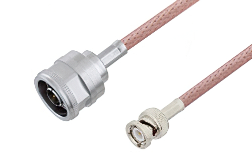 N Male to BNC Male Cable 200 CM Length Using RG142 Coax