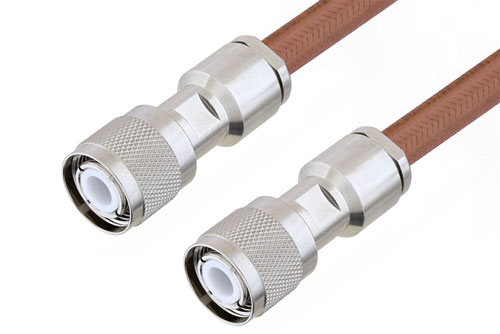 HN Male to HN Male Cable 12 Inch Length Using RG393 Coax