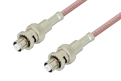 SHV Plug to SHV Plug Cable 12 Inch Length Using RG303 Coax