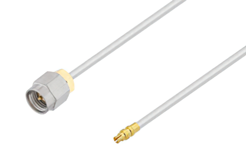 SMA Male to Mini SMP Female Cable Using Tinned RG405 Coax