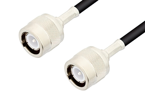 C Male to C Male Cable Using 53 Ohm RG55 Coax