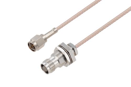 SMA Male to TNC Female Bulkhead Cable Using RG316 Coax