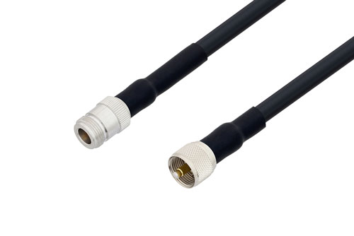 N Female to UHF Male Cable Using LMR-400 Coax