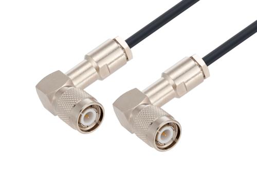TNC Male Right Angle to TNC Male Right Angle Low Loss Cable Using LMR-195 Coax