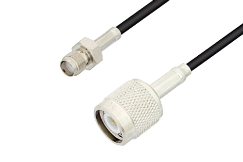 SMA Female to TNC Male Cable 100 cm Length Using LMR-100 Coax