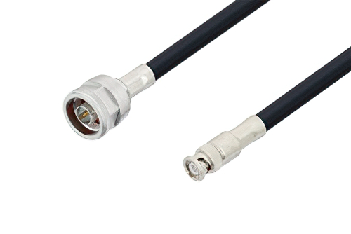 N Male to BNC Male Cable Using LMR-400 Coax