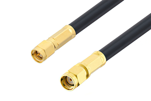 SMA Male to Reverse Polarity SMA Male Cable 48 Inch Length Using LMR-240 Coax