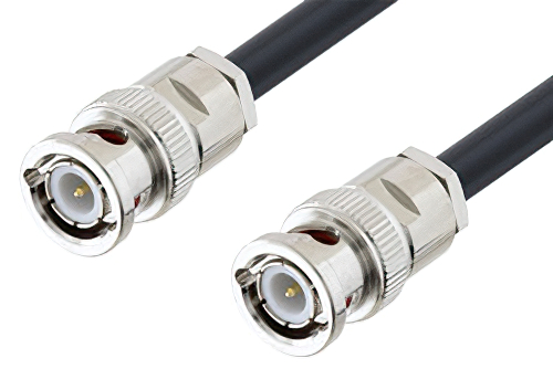 BNC Male to BNC Male Cable 100 cm Length Using LMR-240 Coax