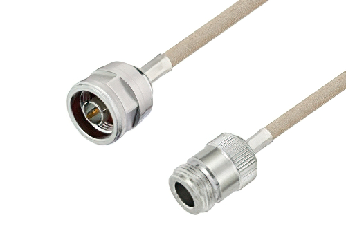 N Male to N Female Cable Using RG141 Coax