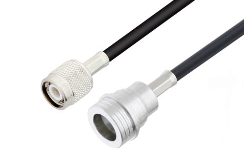 TNC Male to QN Male Low Loss Cable Using LMR-195 Coax
