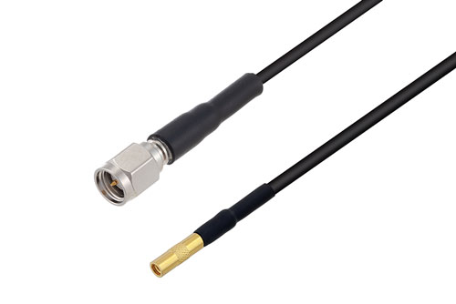 SMA Male to MMCX Jack Low Loss Cable Using LMR-100 Coax