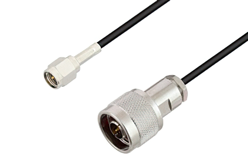 SMA Male to N Male Cable Using LMR-100 Coax