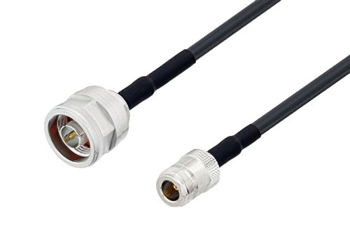 N Male to N Female Cable Using LMR-240 Coax with HeatShrink