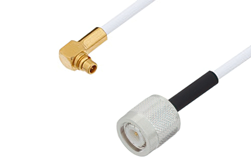 TNC Male to MMCX Plug Right Angle Cable Using RG188 Coax