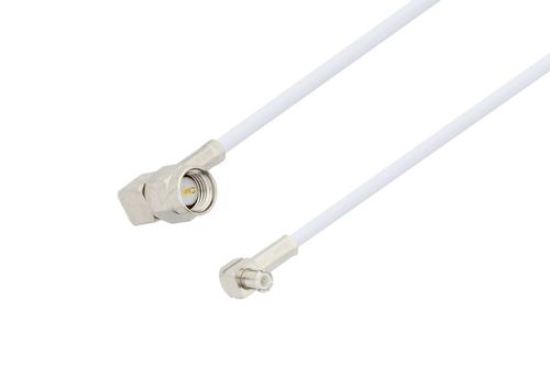 SMA Male Right Angle to MCX Plug Right Angle Cable Using RG188-DS Coax