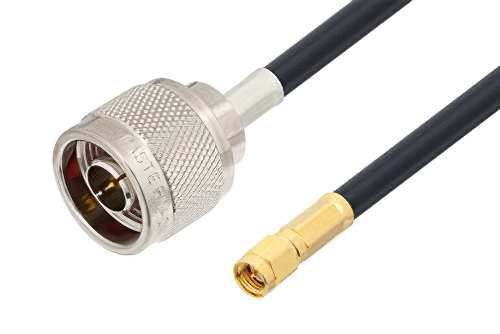 SMA Male to N Male Cable 150 CM Length Using LMR-240-UF Coax
