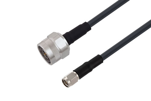SMA Male to N Male Low Loss Cable Using LMR-195 Coax