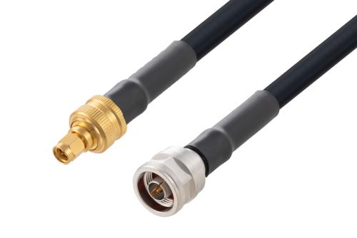 SMA Male to N Male Low Loss Cable Using LMR-400-DB Coax with HeatShrink