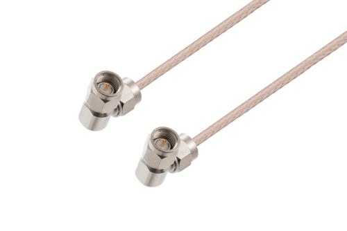 SMA Male Right Angle to SMA Male Right Angle Cable Using RG316 Coax