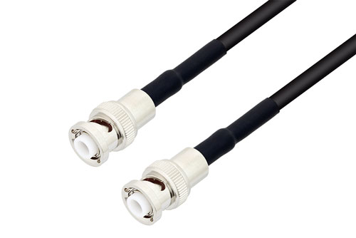 MHV Male to MHV Male Low Loss Cable Using LMR-195 Coax with HeatShrink
