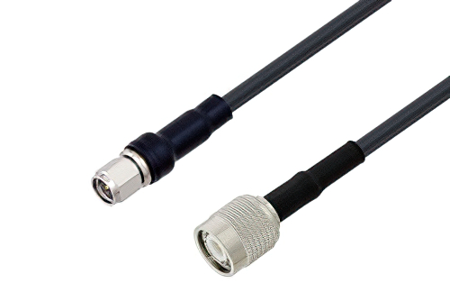 SMA Male to TNC Male Cable 100 cm Length Using LMR-200 Coax with HeatShrink