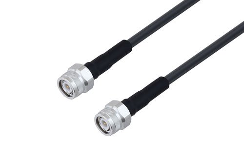 TNC Male to TNC Male Low Loss Cable Using LMR-240-DB Coax with Times Microwave Components