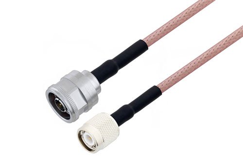 RG142 Silver TNC Male Angle To SMA MALE ANGLE Coax RF Cable USA - Foto 5